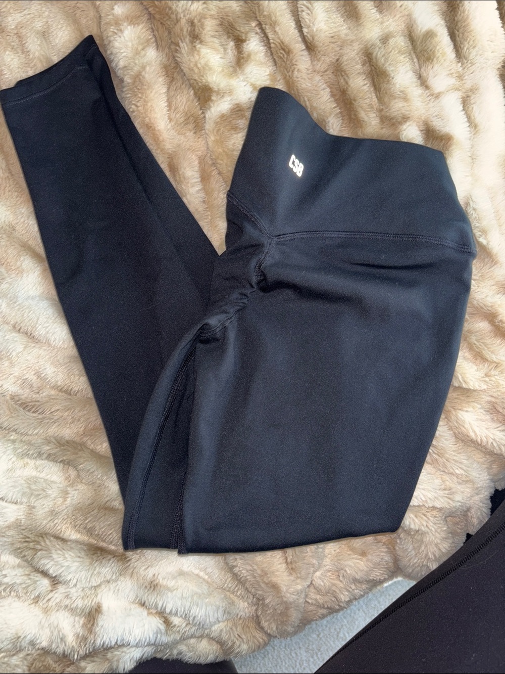 CSB Serenity Black High-Waist invisible scrunch black legging